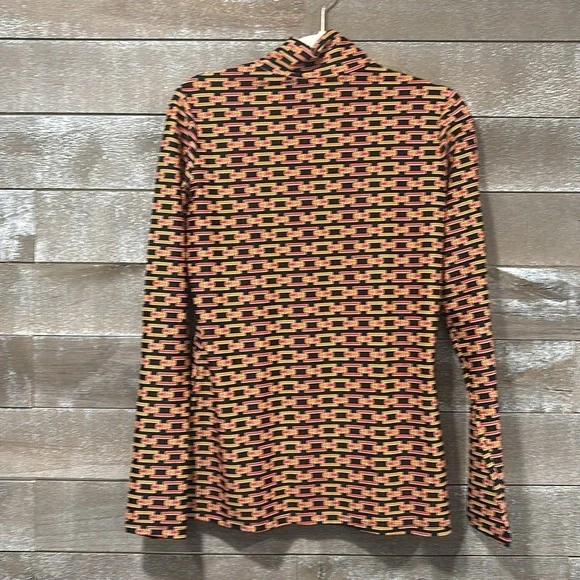Jude Connally multi chain black and orange turtleneck size medium - Picture 4 of 8